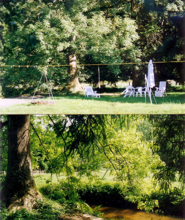 Bachuferplatz vom Ferienhaus - Südpfalz